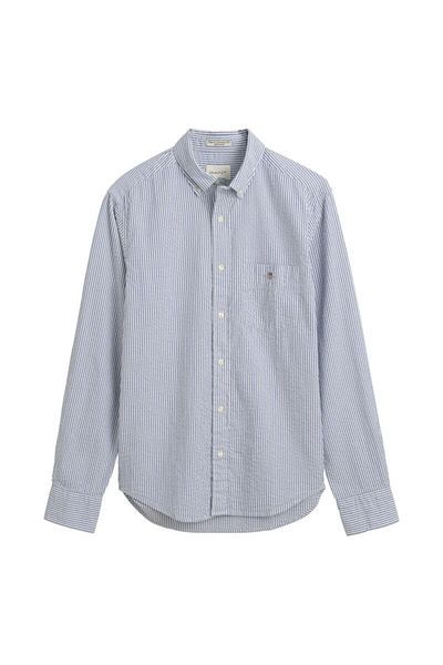 Gant قميص سيرساكر مخطط بقصّة عادية