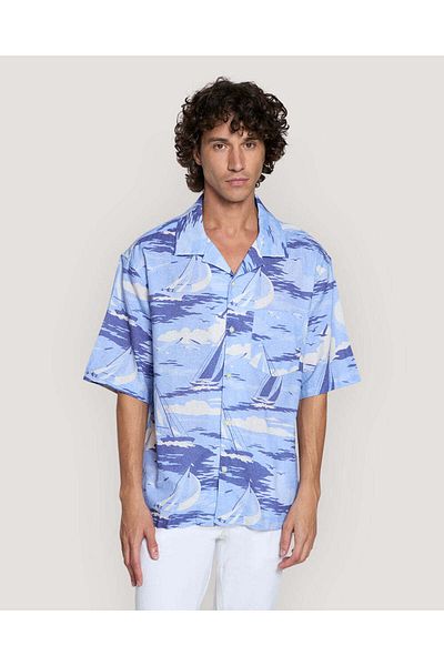 Gant REL SAILING PRINT SS SHIRT