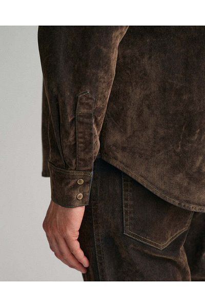 Gant Oversized Flocked Velvet Rodeo Shirt