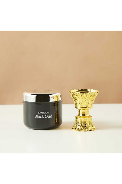 Hamidi Black Oud Bakhoor and Burner Gift Set