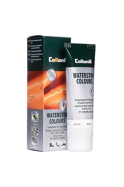 Collonil Waterstop Colours Almond Oil Shoe Polish, 75 ml, scotch