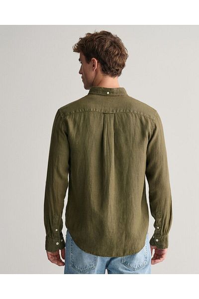 Gant Regular Fit Garment-Dyed Linen Shirt
