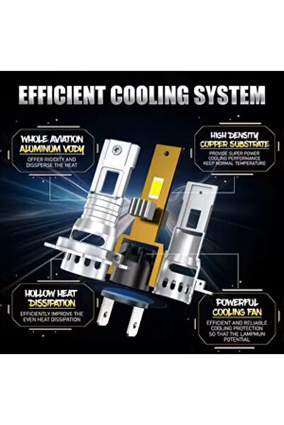 Universala Set of 2 LED bulbs H7 - 6000K, 70W, 20000 LM, Efficient and Durable White Light