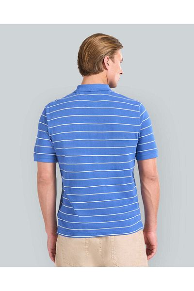 Gant STRIPED SHORT SLEEVE POLO FOR MEN (GREEN & WHITE)