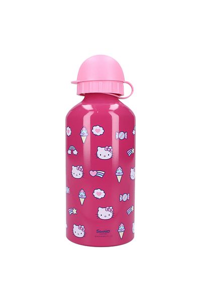 Hello Kitty Aluminum water bottle, multicolor, capacity 500 ml, Really Refreshing, Hello Kitty