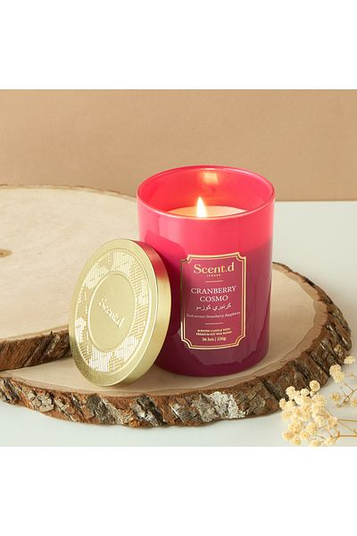 Scent.d London Scent.d Cranberry Cosmo 1-Wick Candle - 8 oz