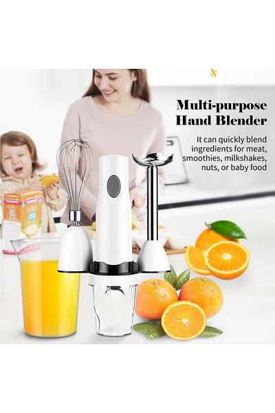 divendi-ro Vertical blender 3 in 1, 150W, stainless steel and plastic, Q-B1, silver-white