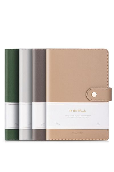 Deli , Desk Notebook A5, 96 Pages, Dictando Ruling, Leatherette Flap Cover, Assorted Colors