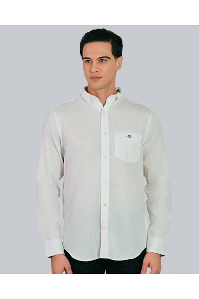 Gant Regular Fit Honeycomb Texture Shirt