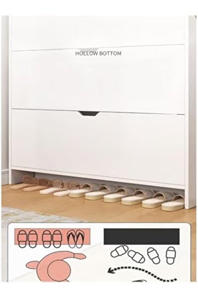 Generic 4 Tier Shoe Rack Organizer Storage Foldable Closet with Doors for Living Room