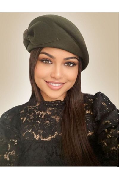 Confortino Luxury women's felt hat with a corner toca - ONE SIZE, ADJUSTABLE