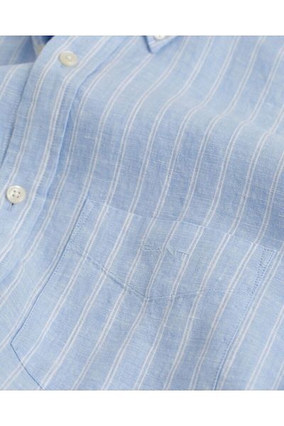 Gant Regular Fit Striped Linen Shirt