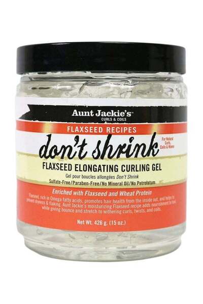 Aunt Jackie's جل تجعيد الشعر المطول ببذور الكتان لا ينكمش