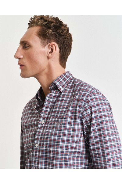 Gant Reg Classic Poplin Tartan Shirt