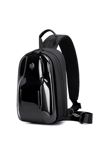 Arctic Hunter Glossy Hard Shell Sling Bag Water Resistant Anti-Theft Unisex Cross-Body Shoulder Bag Casual XB00551