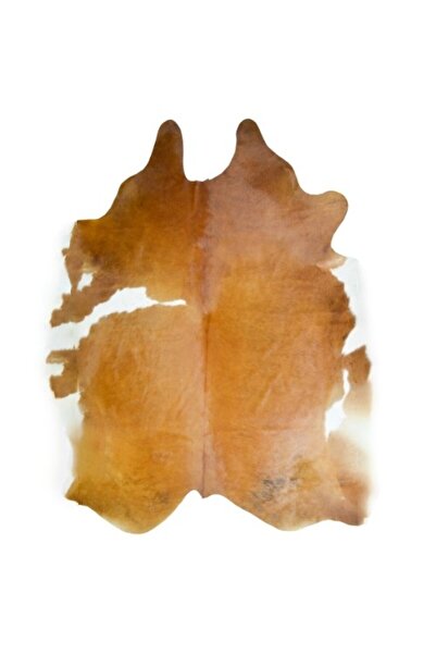 Handmade Krem ve Taba Renk Orijinal Arjantin Bufalo Deri Post Halı (5 m²)