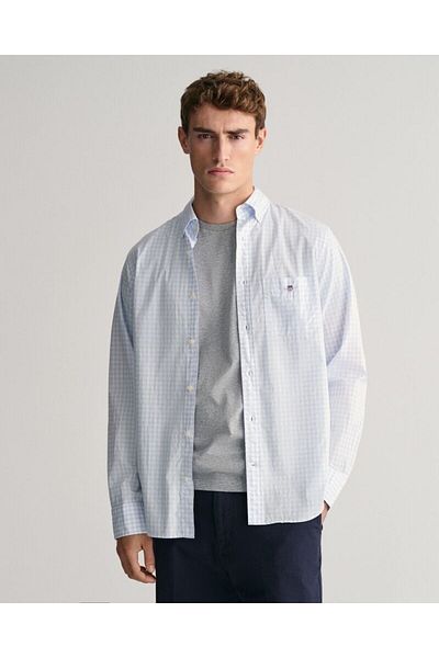 Gant Regular Fit Gingham Poplin Shirt