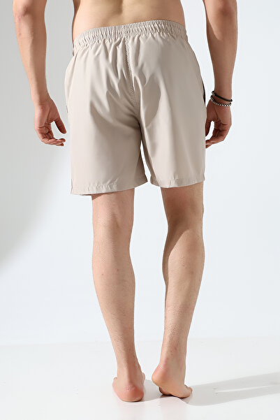 ZEND POLO Light Cream Men's Swim Shorts