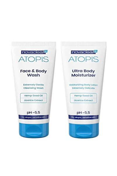 Novaclear غسول الوجه والجسم أتوبيس 200 مل + مرطب فائق للجسم 200 مل