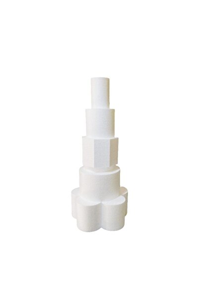 BLA BLA FOAM Model de tort din polistiren, 6 niveluri – Înălțime 78 cm, Diametru maxim 34 cm