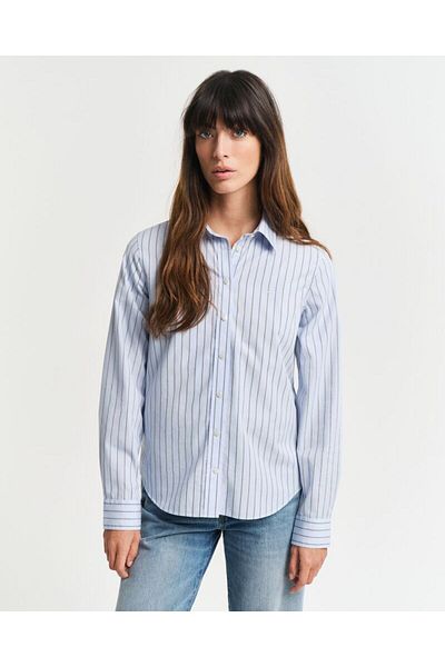 Gant Regular Fit Thin Striped Poplin Shirt