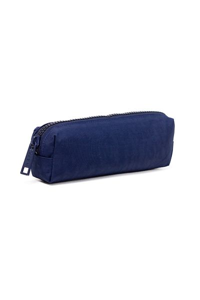KAFF 01106 Navy Blue Water Resistant Crinkle Fabric Unisex Θήκη μολυβιού μονής θήκης Μολυβοθήκη