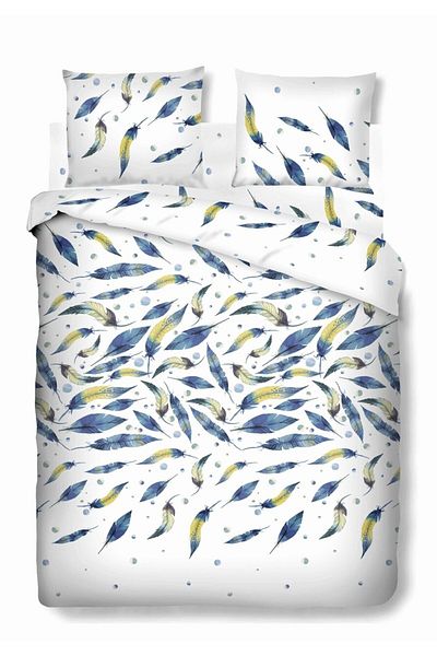 Bedora Feathers double bed linen, Bedora, 4 pieces, 180x200, 100% cotton, multicolor