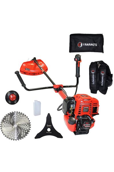 yamamoto Mașină de tuns iarba pe benzină, 4 timpi, 5.6 CP, 52cc YM-5600 + ulei de motor Ruris 4T, 1L