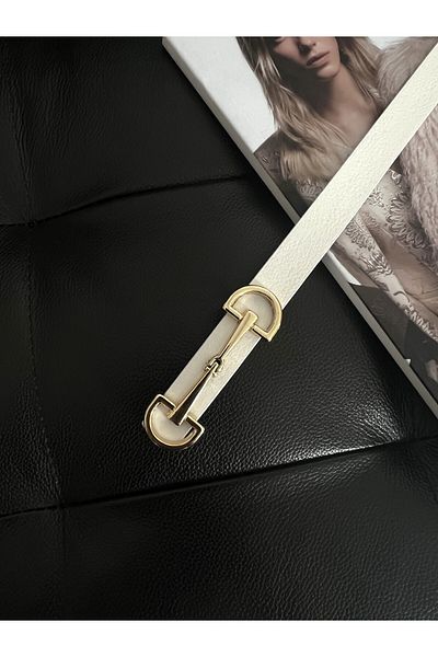 FioriModa Long Buckle Slim Women's Belt, Coat Belt, Shirt Belt, Dress Belt