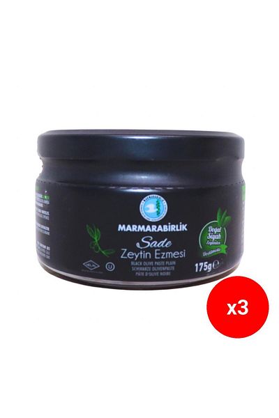 MarmaraBirlik Pastă de măsline negre 175 g x 3 bucăți