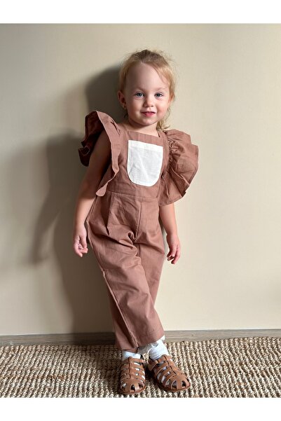 MAMAOLAS Girl's Jumpsuit Brown