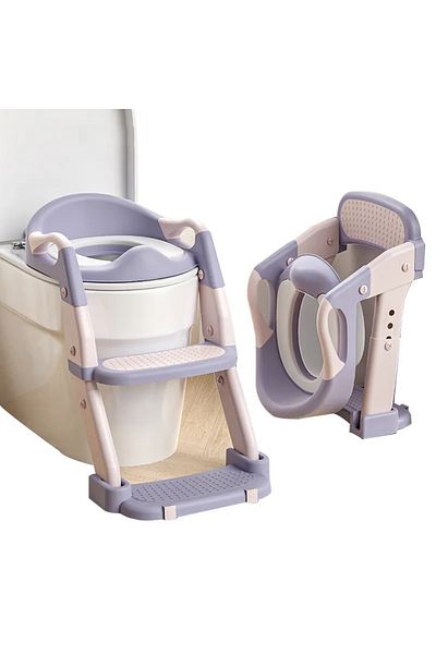 Little Mom Reductor pentru copii Little Mom Purple multifunctional 3 in 1, pliabil, colac ergonomic din PVC, cu