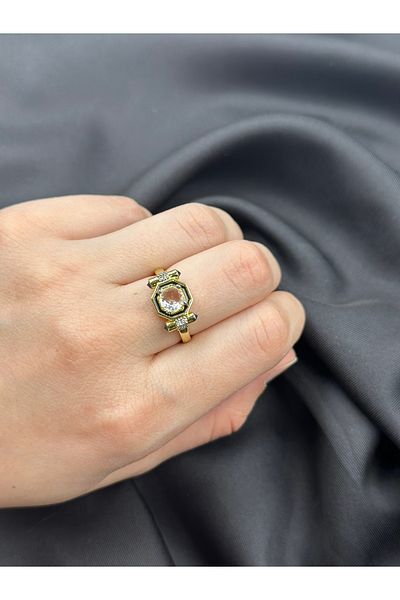 Unzilee Gold Gold Serenay Model Adjustable Brand Model Design Steel Ring