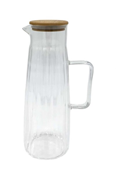 BALSA 1000 ml Metal Kapaklı Cam Yağlık Sürahi BOR002