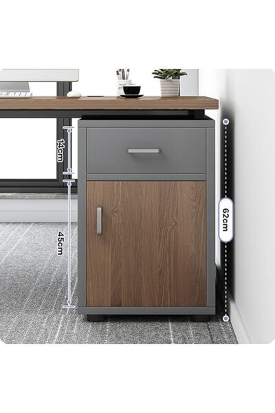 KEKE Executive Office Desk and Multifunction Computer Table 140 CM