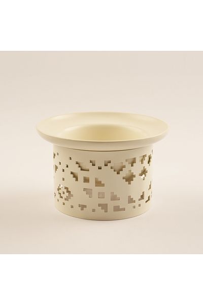 Dallaty Stainless Steel Nuts Bowl Naseej Collection, Beige