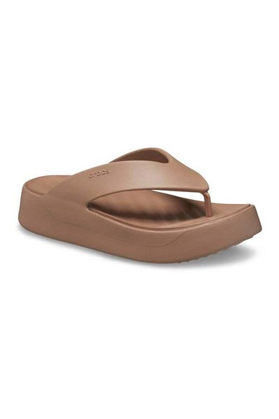 Crocs Getaway Platform Flip Flops 42-43 Eu - W11 Us Brown - Latte