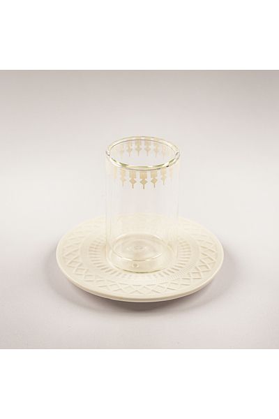 Dallaty White Porcelain Tea Set 12Pcs Roshn Collection