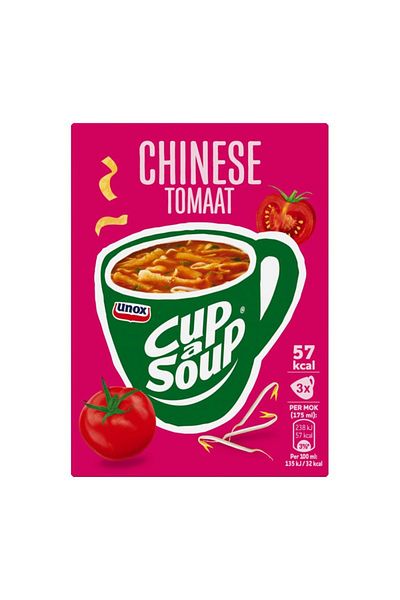 Unox Cup-a-soup Instant Chinese Tomato Soup 3 x 17 g