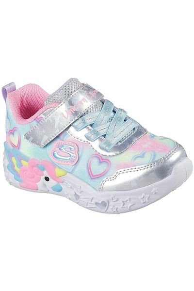 SKECHERS Tenisky S Lights-unicorn Charmer-lil, Vícebarevné, Dětské