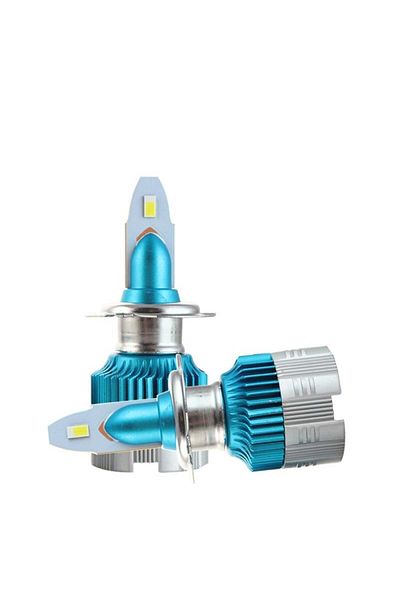 divendi-ro Set 2 car LED bulbs MI2, H7, 40W, 4000 Lumens, 6500K, 12-24V, Canbus, copper core, aluminum radiator