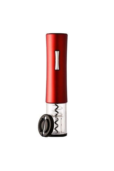 divendi-ro Electric wine corkscrew for wine bottles with seal remover, Red/Black - Black