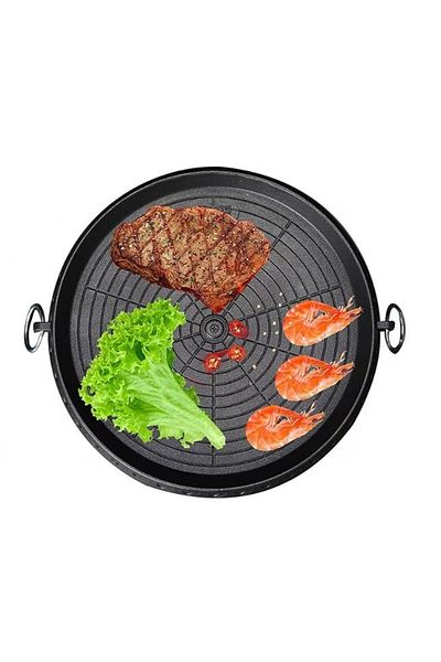 divendi-ro Round grill pan AO7878288, 32cm, with non-stick coating, black
