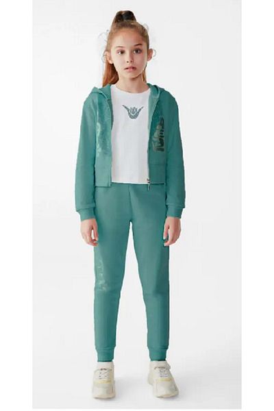nk kids Plants Double Tracksuit Set Mint Green
