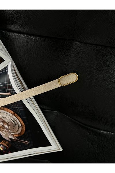 FioriModa Εισαγόμενη Οβάλ Χρυσή Πόρπη Λεπτή Ζώνη, Ζώνη Παντελονιού, Ζώνη Πουκάμισου, Ζώνη Μπουφάν