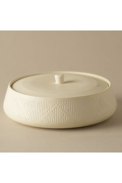 Dallaty Porcelain Date Bowl Naseej Collection, Offwhite