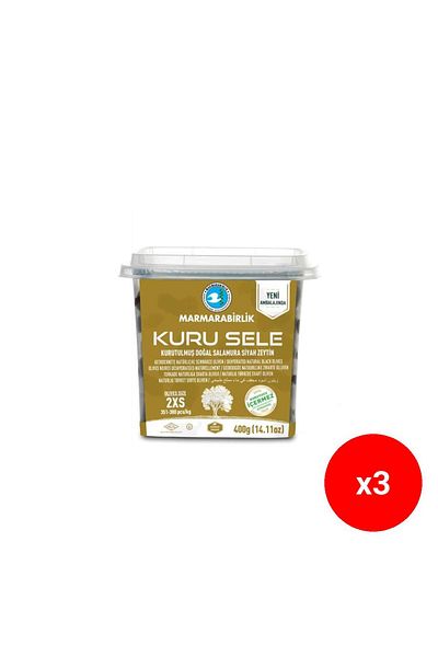 MarmaraBirlik măsline negre Kuru Sele 2XS, 400g x3