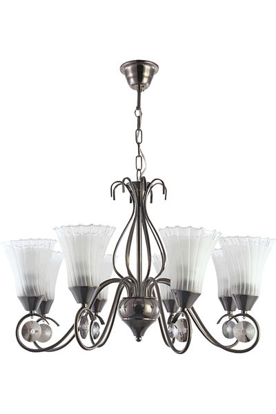 ERS TE Chandelier Mihaela Smoke White 8xE27 60W