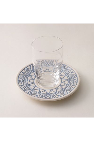 Dallaty Porcelain Tea Cups Set 12Pcs, Blue
