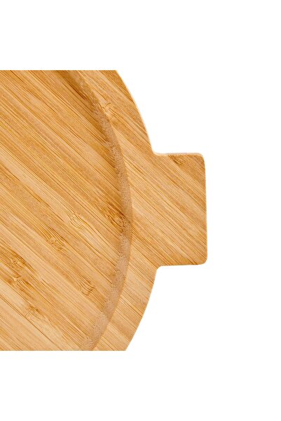 intoku Bamboo Serving Plate Presentation Tray 32 cm Bamboo Presentation Plate Cutting Board